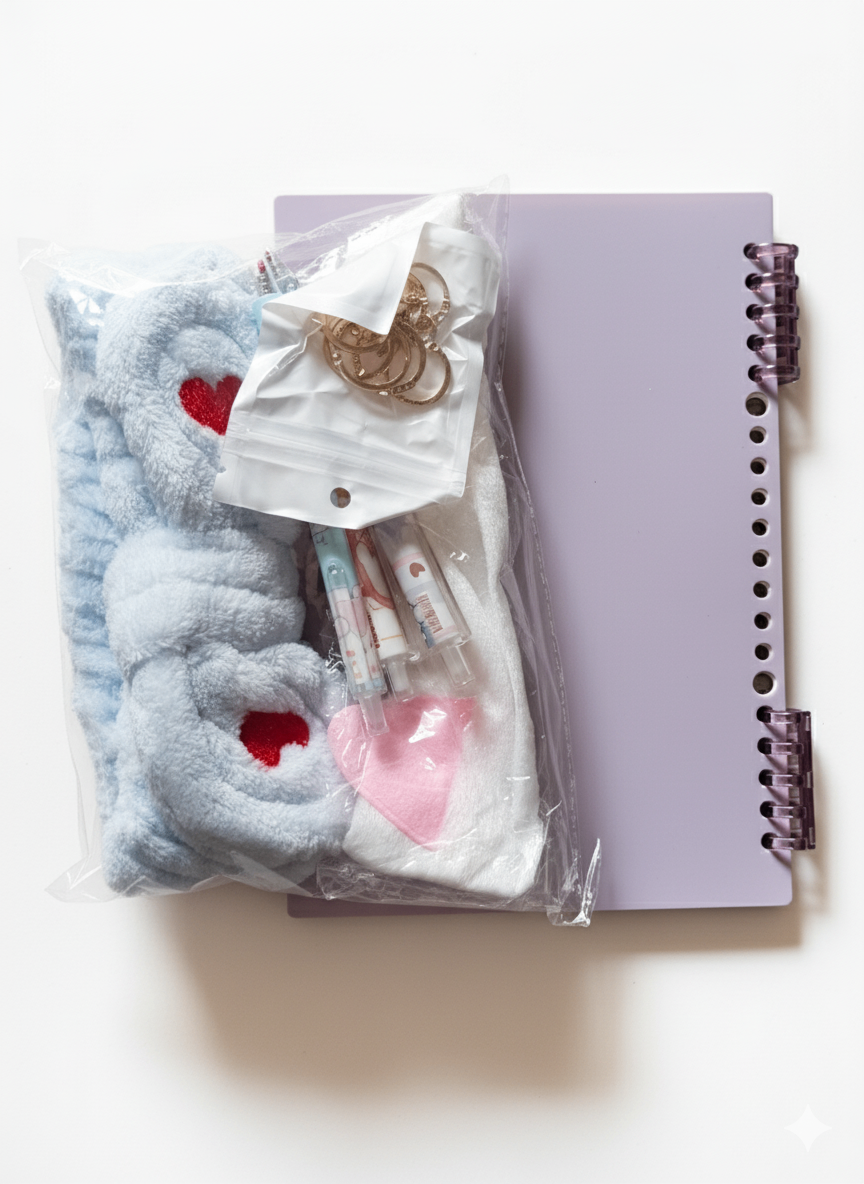 Cahier et serre tête de skinca