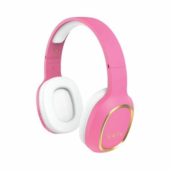 Casque audio sans fil rose