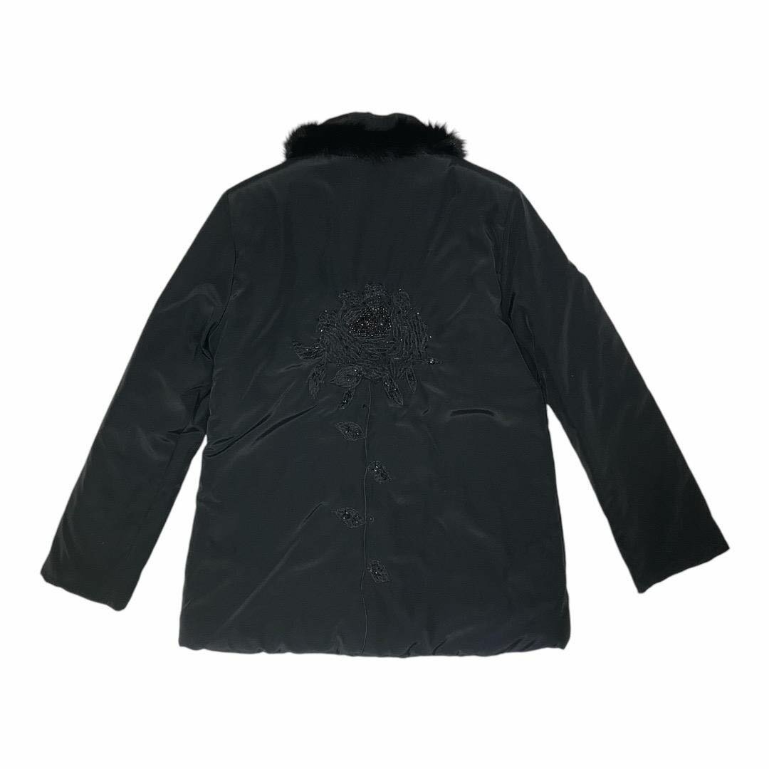 Женская черная куртка с вышивкой - Турция