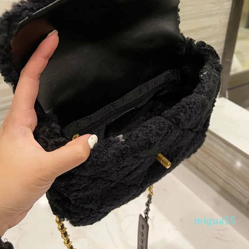 BLUT TWEED 19 FLAP SATCHEL WITH CHAIN STRAP