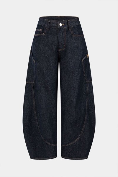 Leg barrel jeans