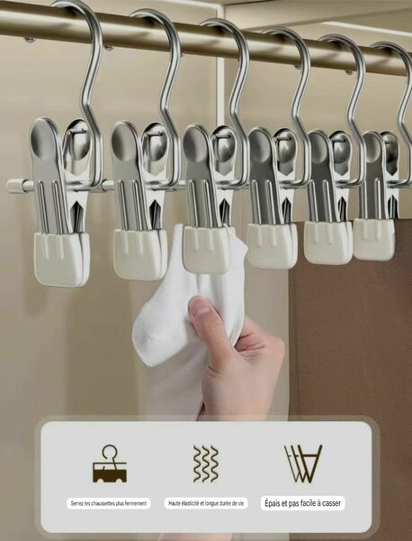 10 Pince de séchage vêtements