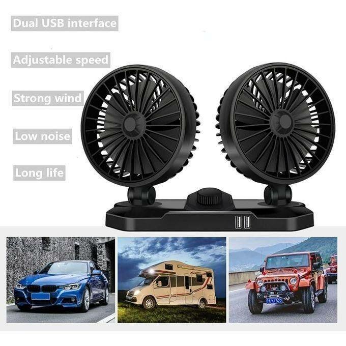 Ventilateur de voiture 360° USB
