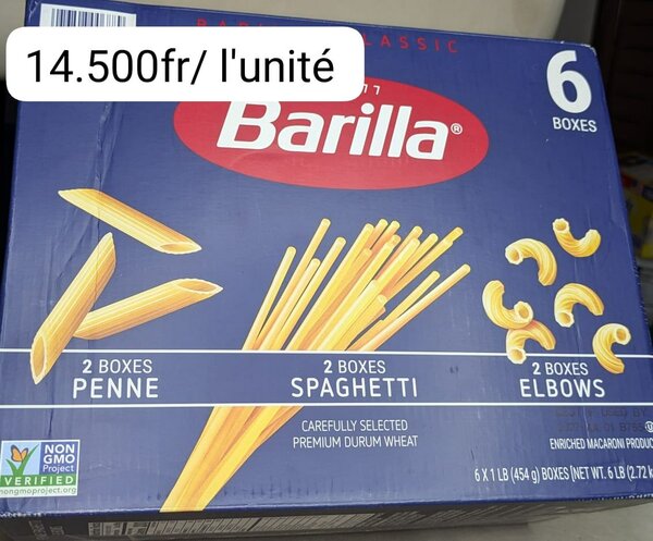 Assortiment Pâtes Barilla