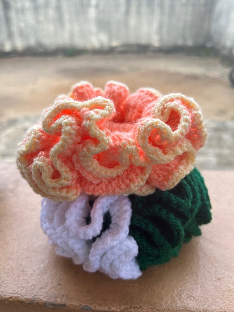 Chouchous en crochet colorés