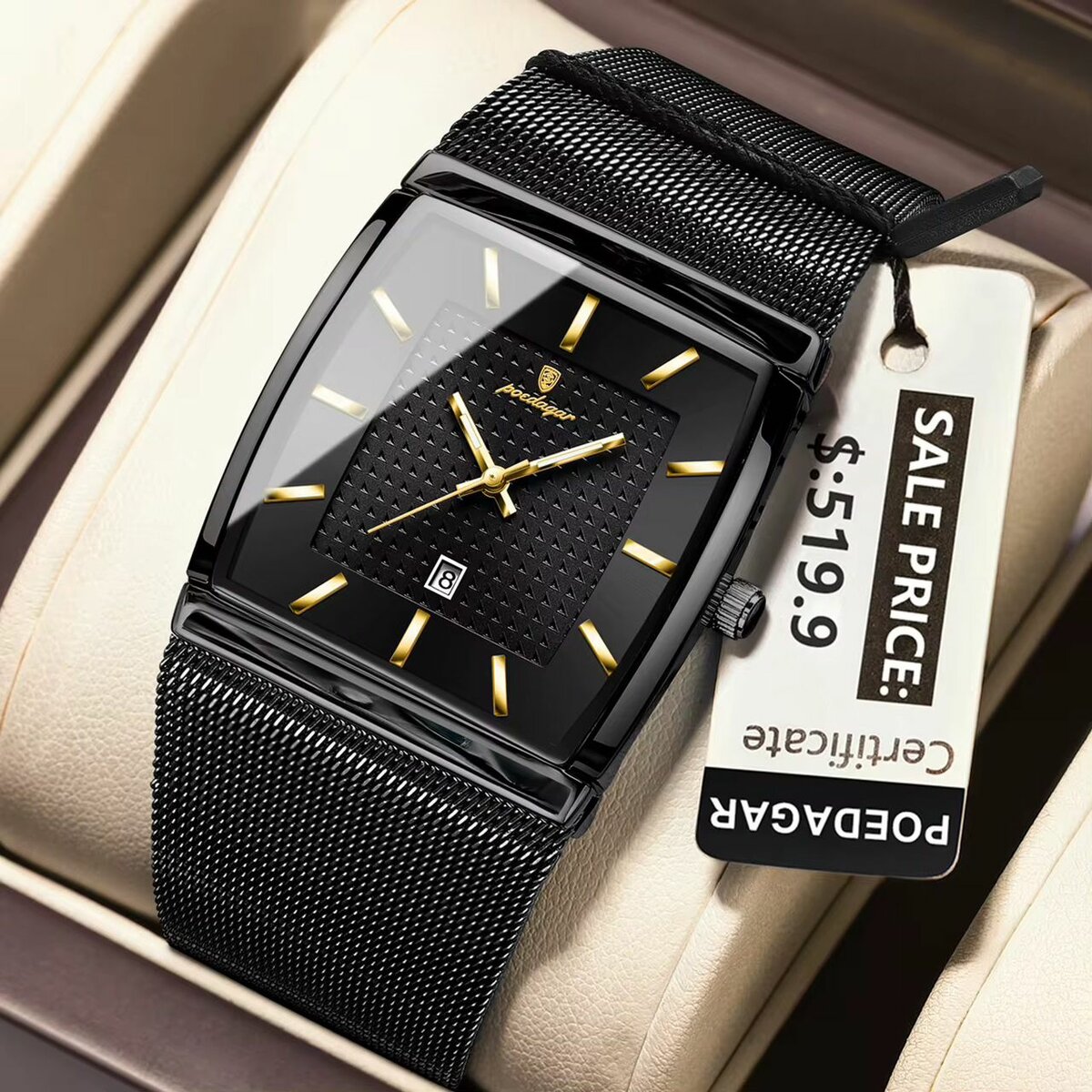 Montre Rectangulaire Élégante