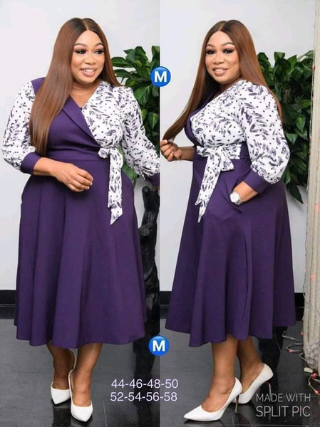 Robe violet blanc