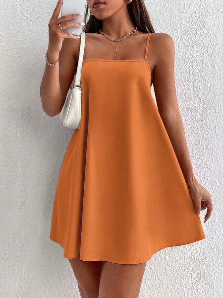 Robe légère d'été orange