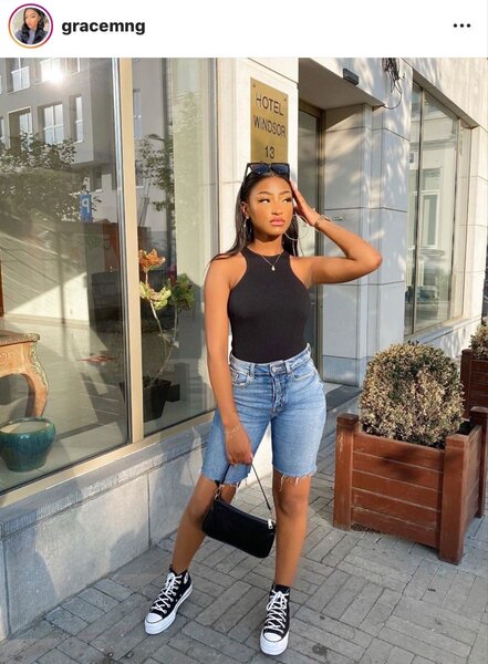 Short en jean denim chic