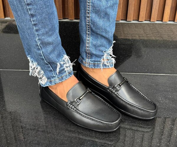 Mocassins en cuir pour hommes