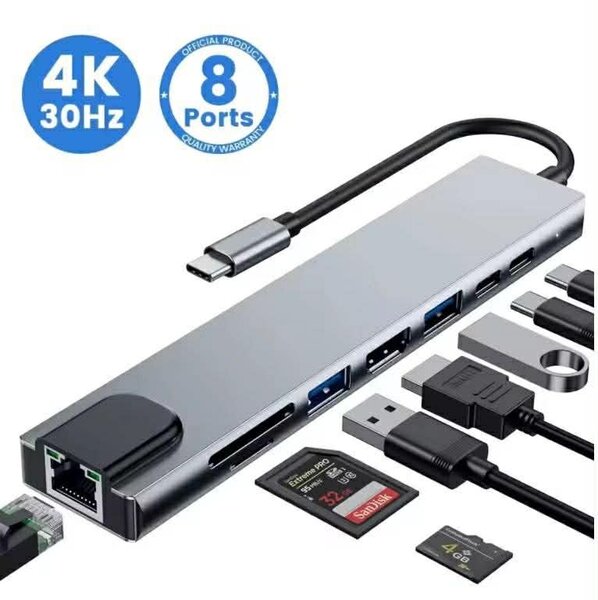 Hub USB-C 8-en-1