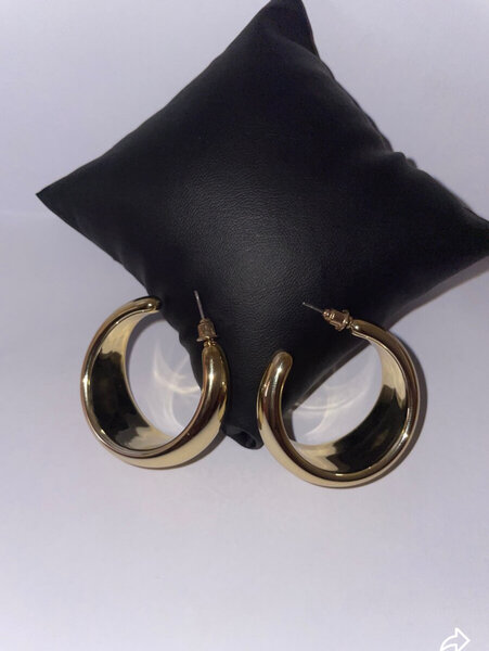 Boucles d'Oreilles Créoles Dorées