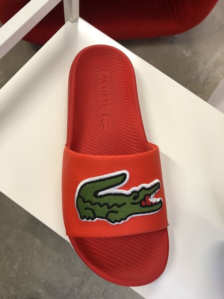 Tongs Logo Lacoste Unisex