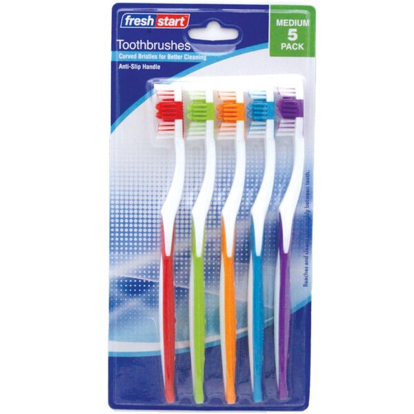 Pack de 5 brosses à dents