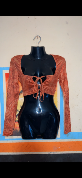 Haut court ajusté femme