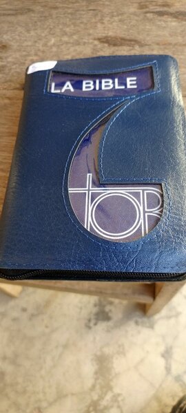 Bible couverture cuir zippée