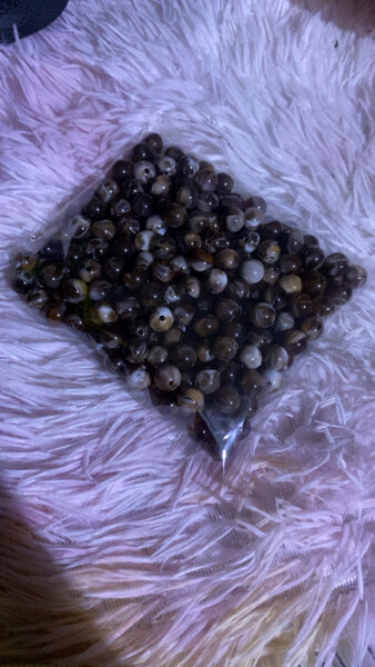 Perles naturelles en agate