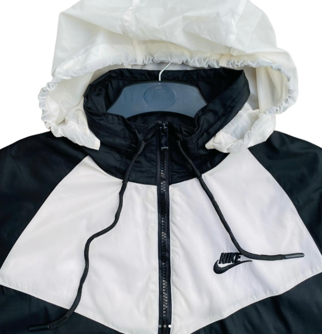 Black & white Adidas windbreaker