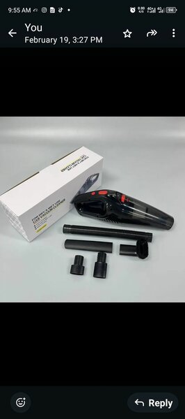 Vacuum cleaner for cars