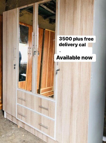 Beautiful wardrobe with mirror