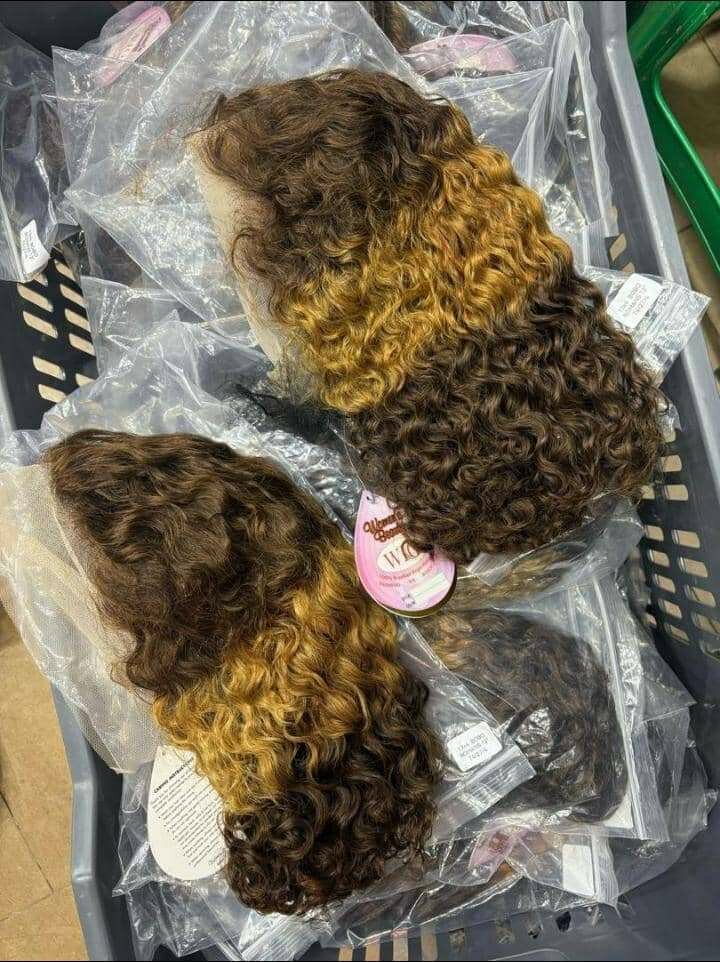 Perruques Frisées Ombre Luxe