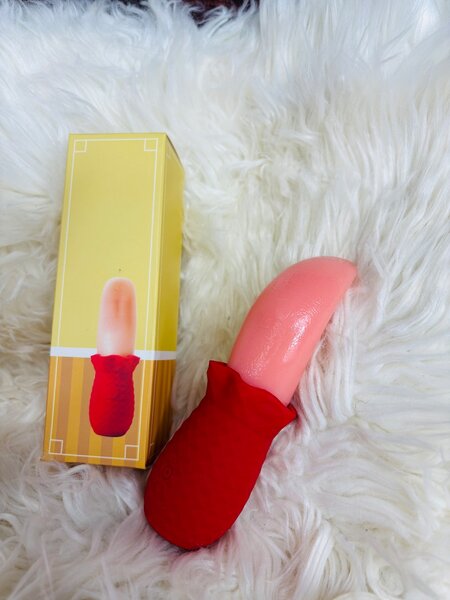 Rose tongue licker vibrator