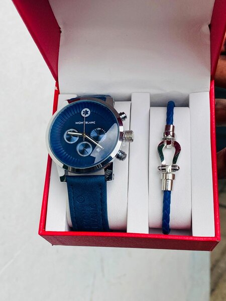 Montre Homme Bleu Élégante