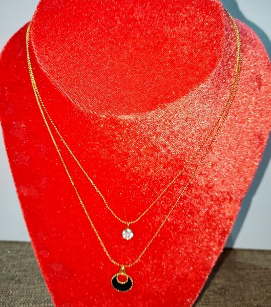 Collier Double Couches Élégant