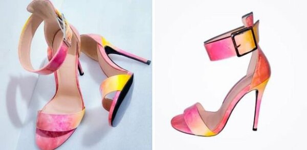 Sandales à talons hauts dégradées