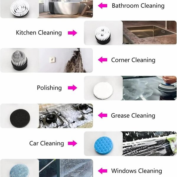 7 in 1 electric cleaning brush