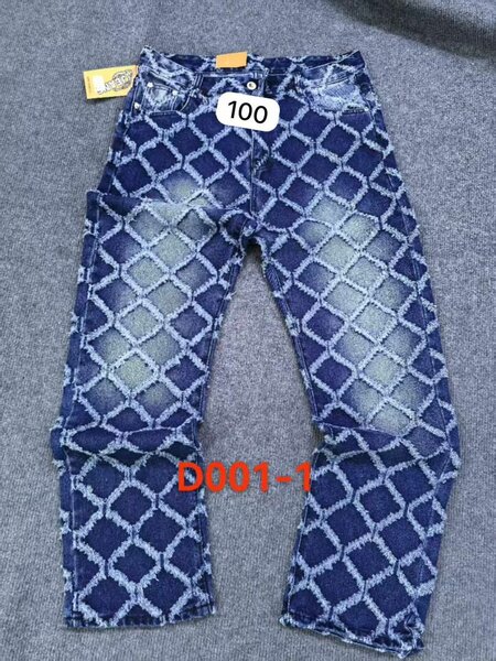 Jeans décontracté géométrique