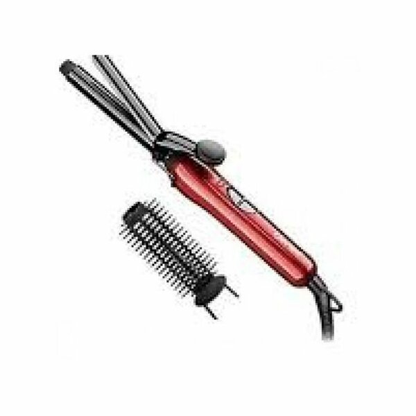 Lisseur Multifonctions - Broshing Professionnel - 3 En 1 - Rouge/Noir