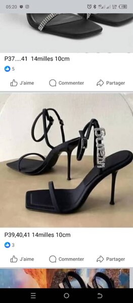 Sandales à talons élégantes