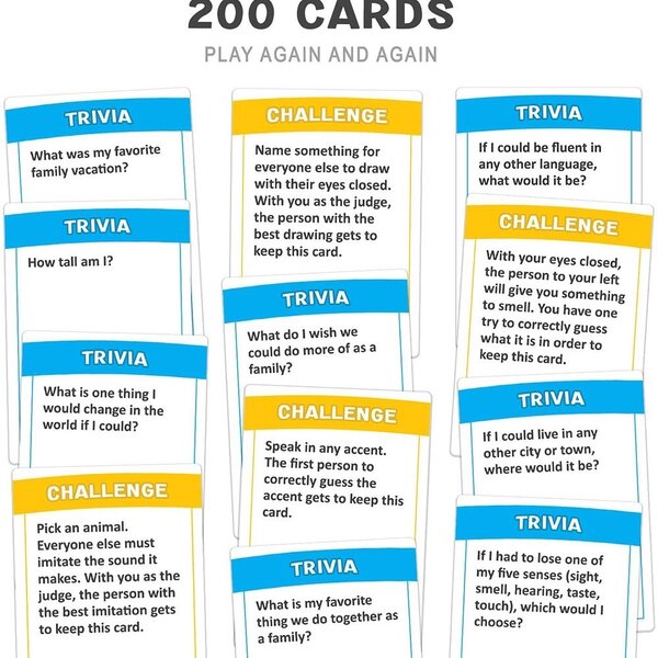 DO YOU REALLY KNOW YOUR FAMILY? card game
