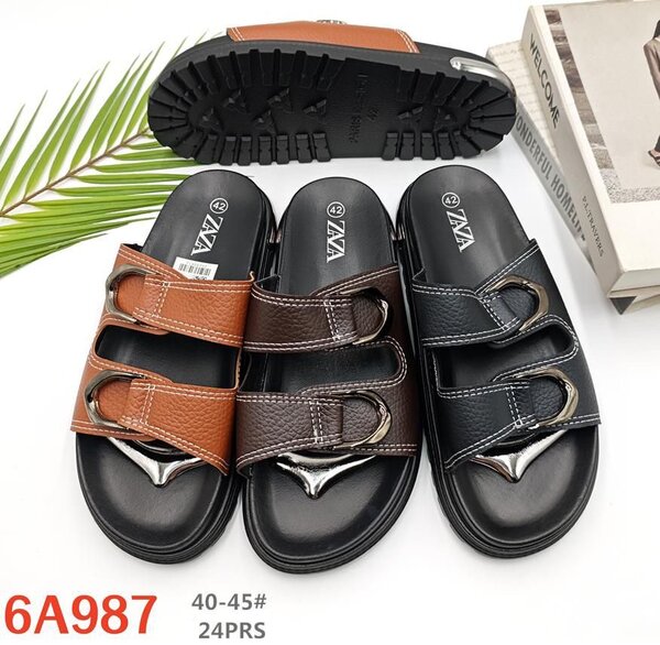 Sandales en cuir confortables