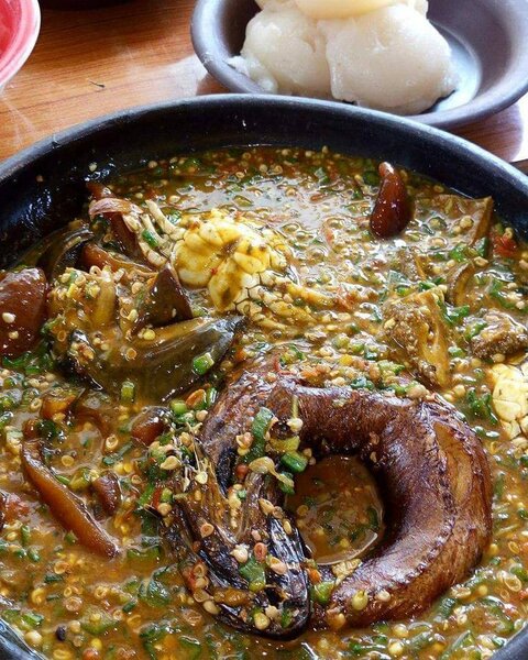 Soupe kopè royale avec placali