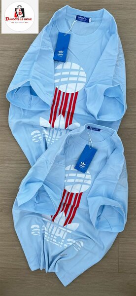 T-shirt bleu unisexe