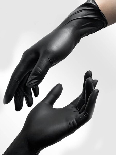 Gants en nitrile noirs
