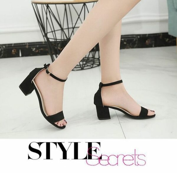 Ladies Short heels black