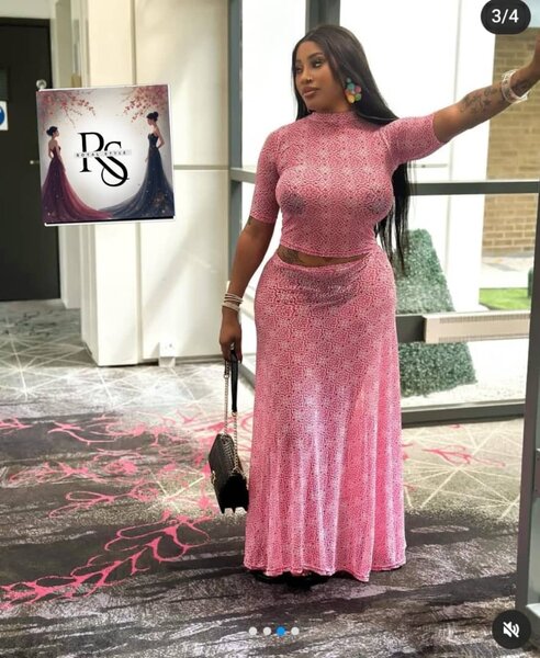 Robe Éblouissante Rose Pailletée