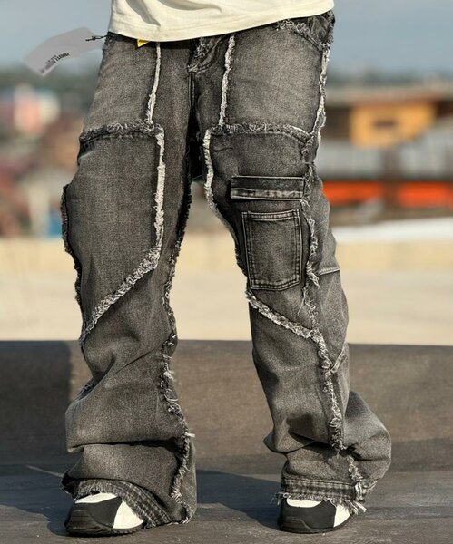 Jeans cargo décontracté homme