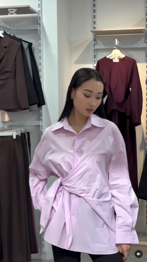 рубашка на завязках