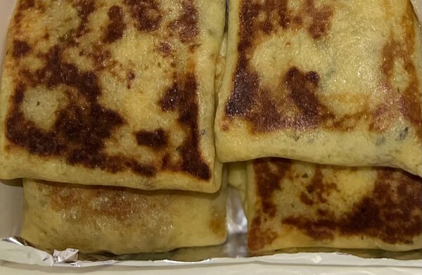 Crêpes à la viande et fromage