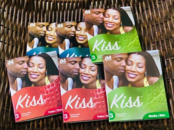 Préservatifs aromatisés Kiss