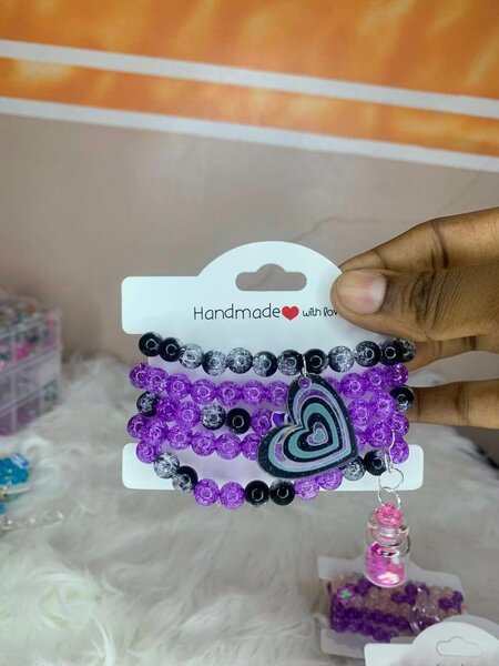 Bracelet coeur fait main