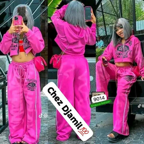 Ensemble Survêtement Rose Femme