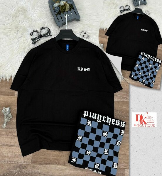 T-shirt noir "Play Chess"