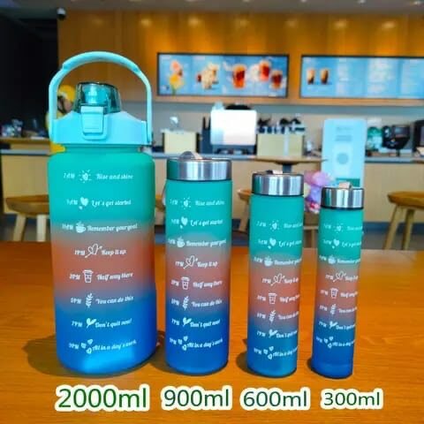 Bouteilles d'Eau Motivantes 2000ml