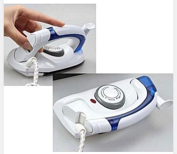 Mini fer à repasser pliable