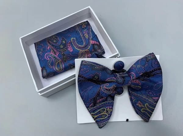  Men's bow tie with a beautiful print
